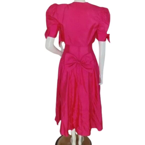 new Vintage Prom/Bridesmaid Dress/Bolero Jacket Set, XS, Pink, Strappy - Picture 4 of 15